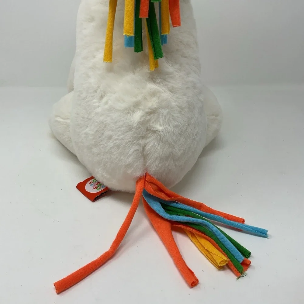 Giggle Scape‎ Target Unicorn White Plush Stuffed Animal Rainbow Mane